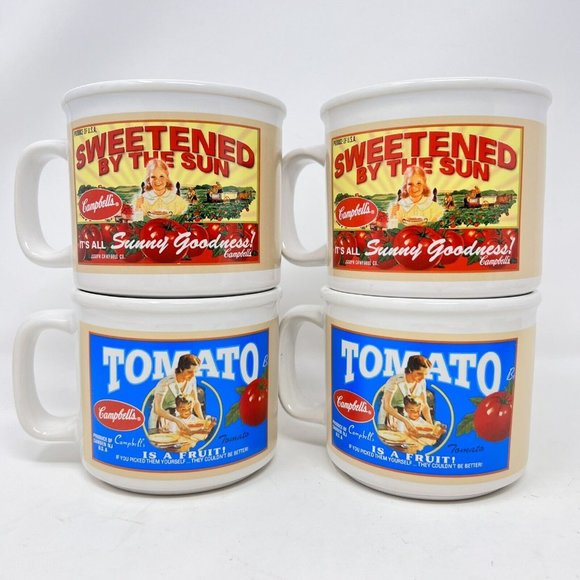 Campbell’s Soup Mugs For Houston Harvest 2005 Set of 4 Collectible 3.5” X 4” - Picture 3 of 8